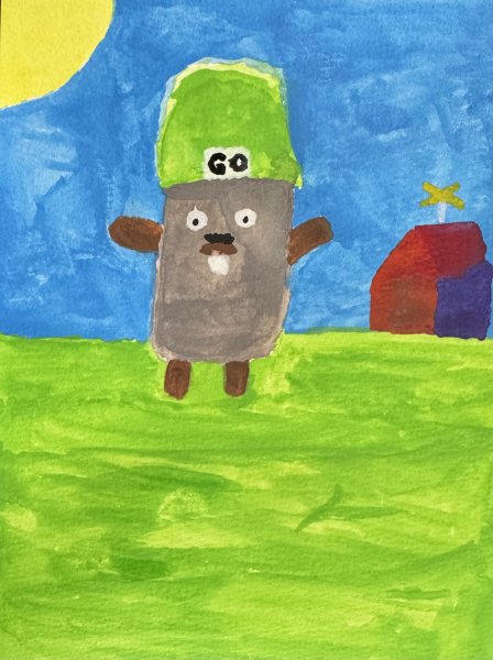 Watercolor Go Gopher